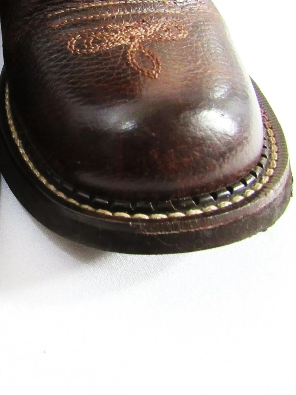 ARIAT WOMEN'S LEATHER BABY PHAT WESTERN BOOTS SIZE 8.5B RUSSET BROWN - Picture 6 of 12